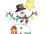 Hand Painted Holiday Collection, a Seasonal Illustration by Creatively Happy Studio (Thumbnail 5 of 5)