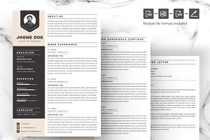 Resume Template Resume CV Template