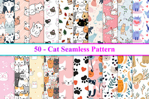 Cat Seamless Pattern