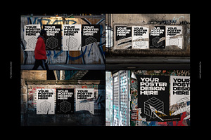 Urban Poster Wall Mockups