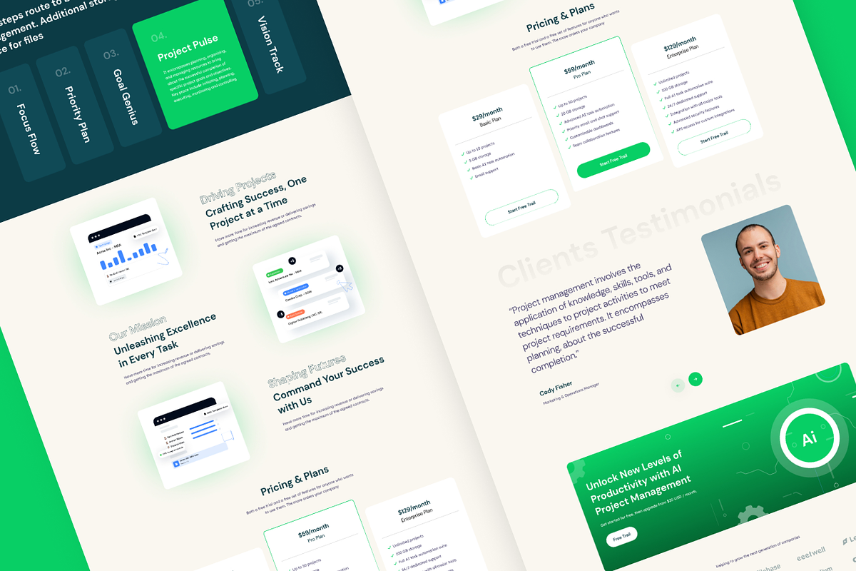 ProjManage, Project Management Website preview 4