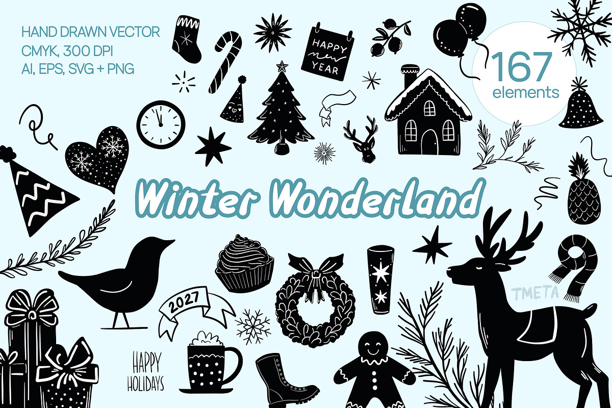 Winter Wonderland | Vector Bundle, a Seasonal Illustration by TMETA design (Photo 1 of 19)