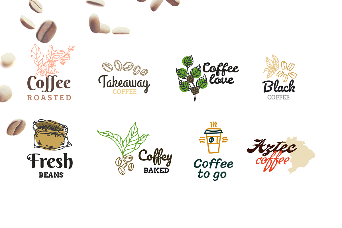Coffee Logo Builder 100+ Variations, a Branding & Logo Template by Bunichi (Photo 5 of 9)