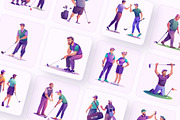 Golf Club Vector Illustration, a Duotone Icon by Vectors Market (Thumbnail 6 of 10)
