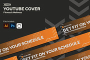 Fitness and Wellness - Youtube Cover, a Social Media Template by StreaksideStd (Thumbnail 1 of 2)