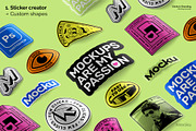 Sticker's Branding Mockup Bundle, a Packaging Mockup by Mocku (Thumbnail 6 of 25)