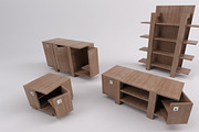 Furniture Set, a Furniture 3D Model by kjpargeterimages (Thumbnail 3 of 5)