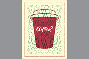 Coffee To Go vector poster set., a Food Illustration by PoPaShop (Thumbnail 4 of 13)