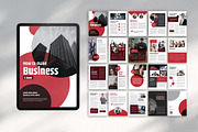 Red White Business Ebook Template, a Brochure Template by UICreative (Thumbnail 1 of 4)