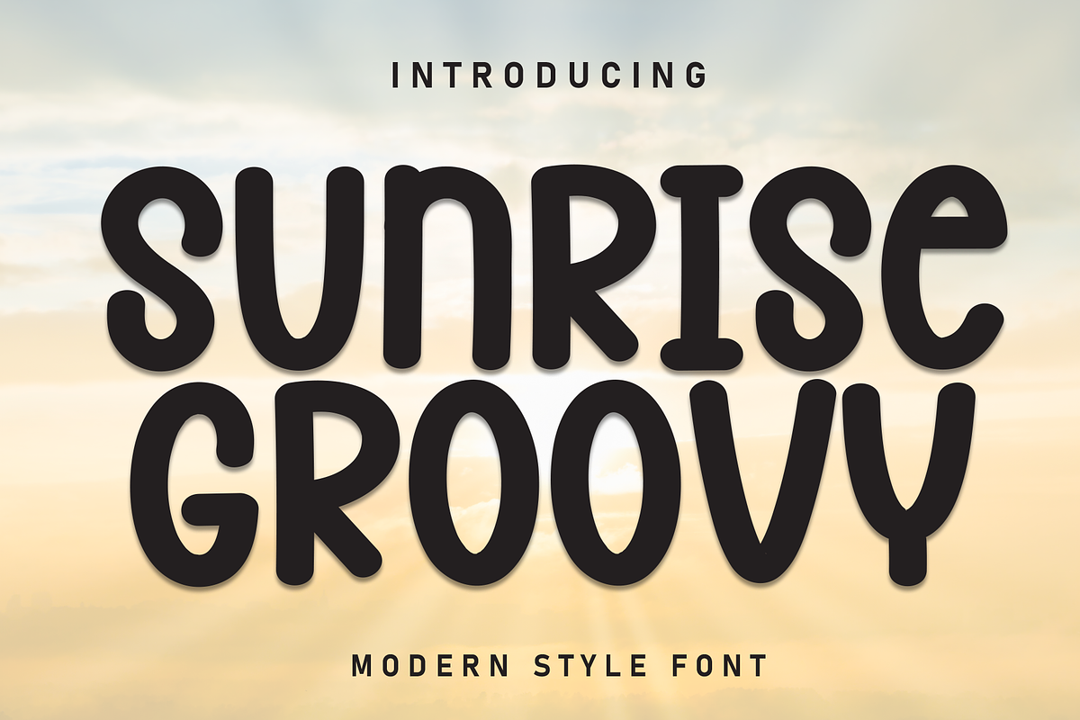 Sunrise Groovy | Script Font, a Script Font by Scratchones (Photo 1 of 8)