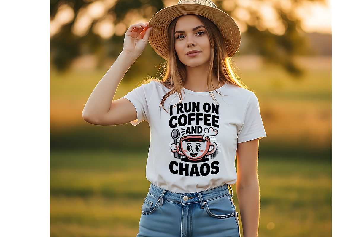 Coffee And Chaos Retro Cup SVG, a Food Illustration by Annudesign (Photo 1 of 6)