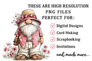 Whimsical Summer Gnome Clipart, an Illustration by OK Design (Thumbnail 4 of 6)