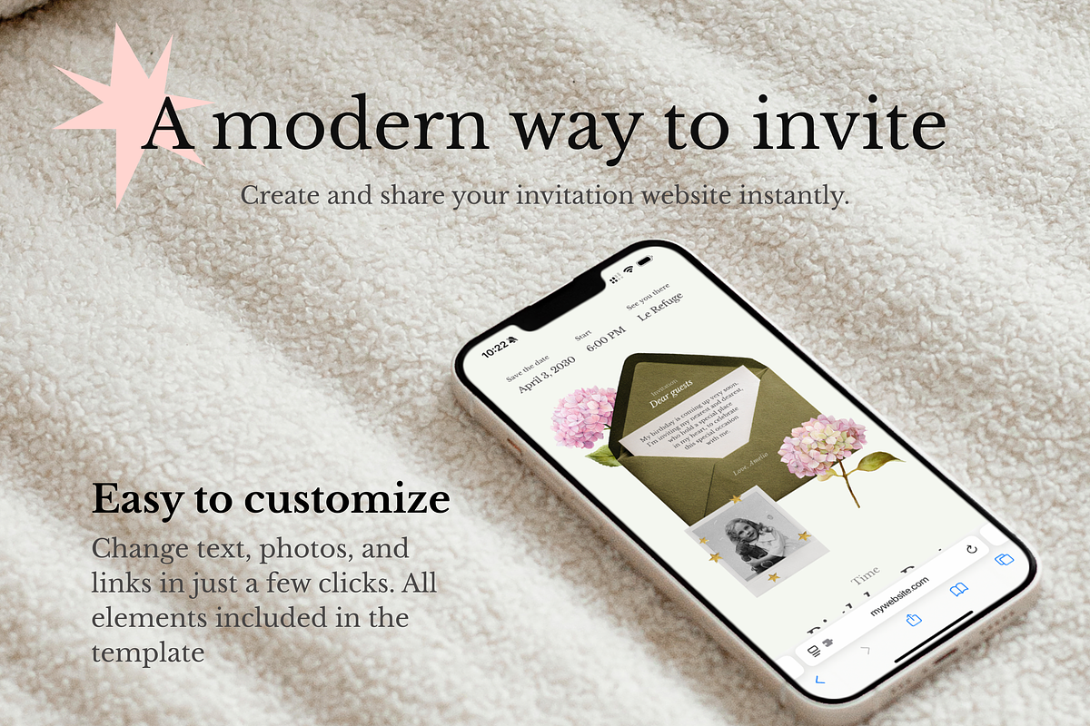 Birthday Party Website Invitation, an App Template by Creative Lovers (Photo 6 of 7)