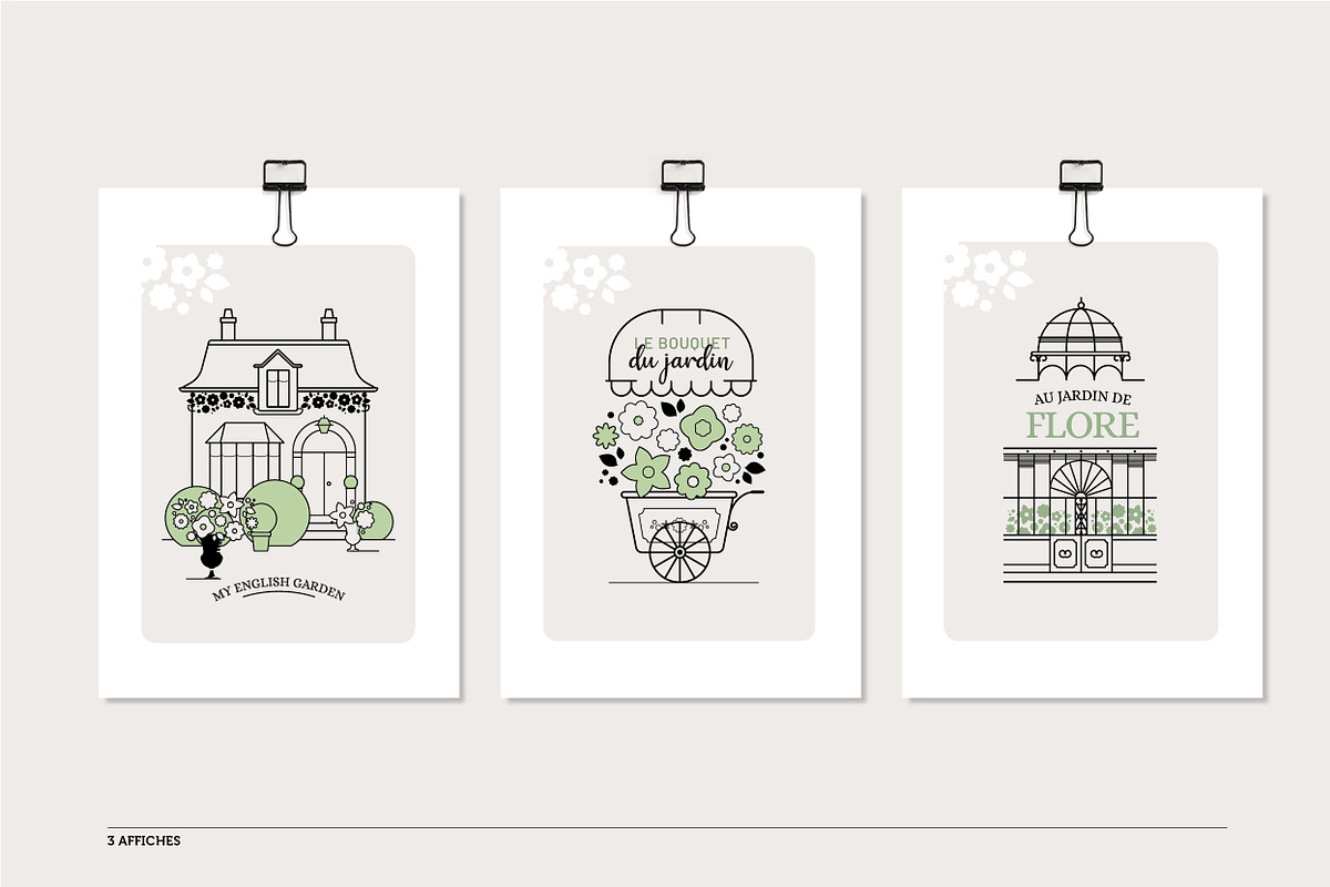 Collection florale – Logos, pictogra, an Outline Icon by AnneCeline (Photo 4 of 8)