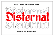 Disgored Blackleter Display Font, a Blackletter Font by Ronny Studio (Thumbnail 5 of 9)