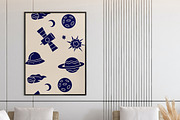 Outer Space Linocut, an Object Illustration by ClayStudio (Thumbnail 5 of 8)