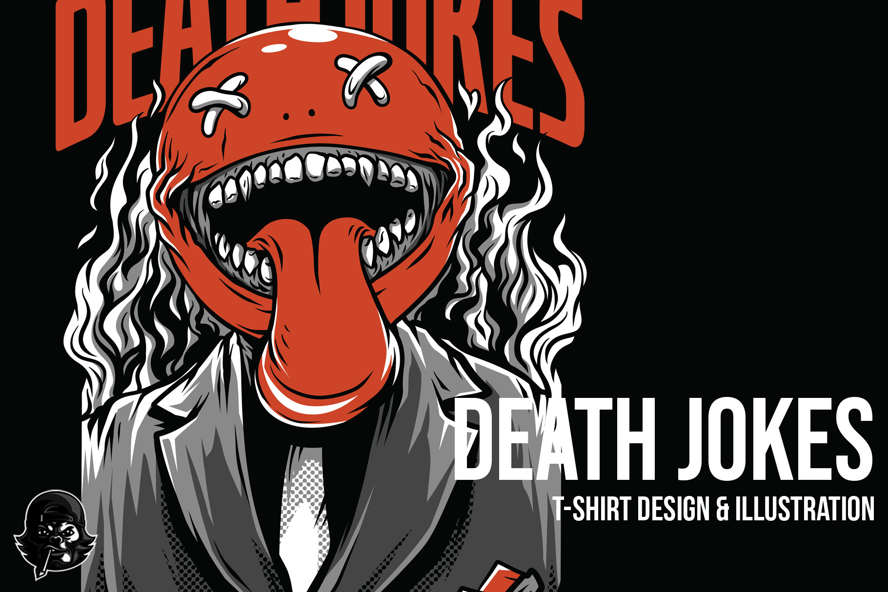 Death Jokes Illustration, a Work Illustration by badsyxn
