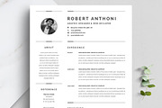Clean Resume CV, a Resume Template by Blackcloud_Creations (Thumbnail 1 of 7)