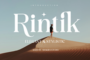 Rintik - Modern Elegant Serif, a Serif Font by Shakira Studio (Thumbnail 1 of 10)