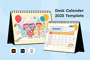 Cute Desk Calendar Template V1, a Stationery Template by twinstd (Thumbnail 1 of 3)