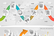 Timeline Infographics, a Technology Illustration by TAlex (Thumbnail 6 of 6)