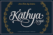 Kathya Script, a Script Font by Seniors (Thumbnail 1 of 5)