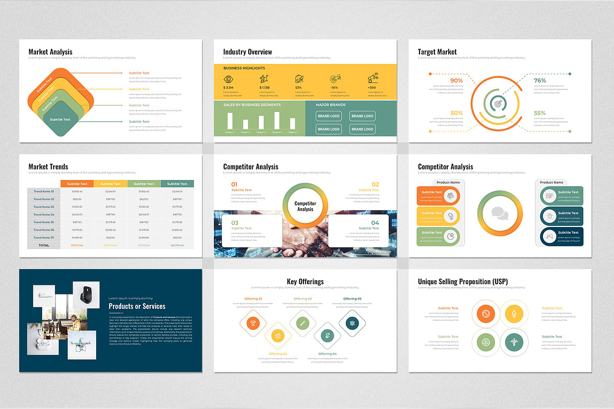Business Plan Google Slides Template, a Presentation Template by Design Vault (Photo 3 of 7)