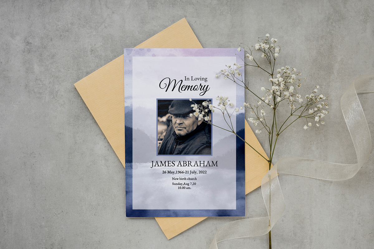 Funeral Announcement | Invitation, a Flyer Template by Template Shop (Photo 2 of 3)