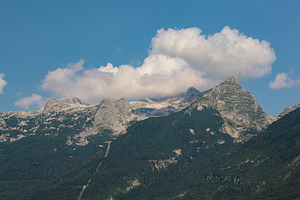 Scenic view of Mount Kanin, Bovec, Slovenia, a Nature Photo by Bepslabor