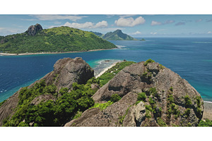 Breathtaking aerial view of tropical, a Nature Photo by Goinyk