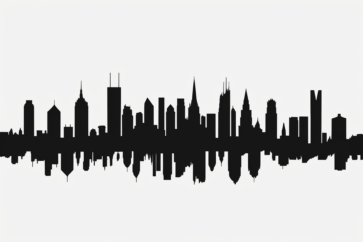 Modern City Skyline Vector Bundle, an Illustration by abu67222 (Photo 1 of 7)