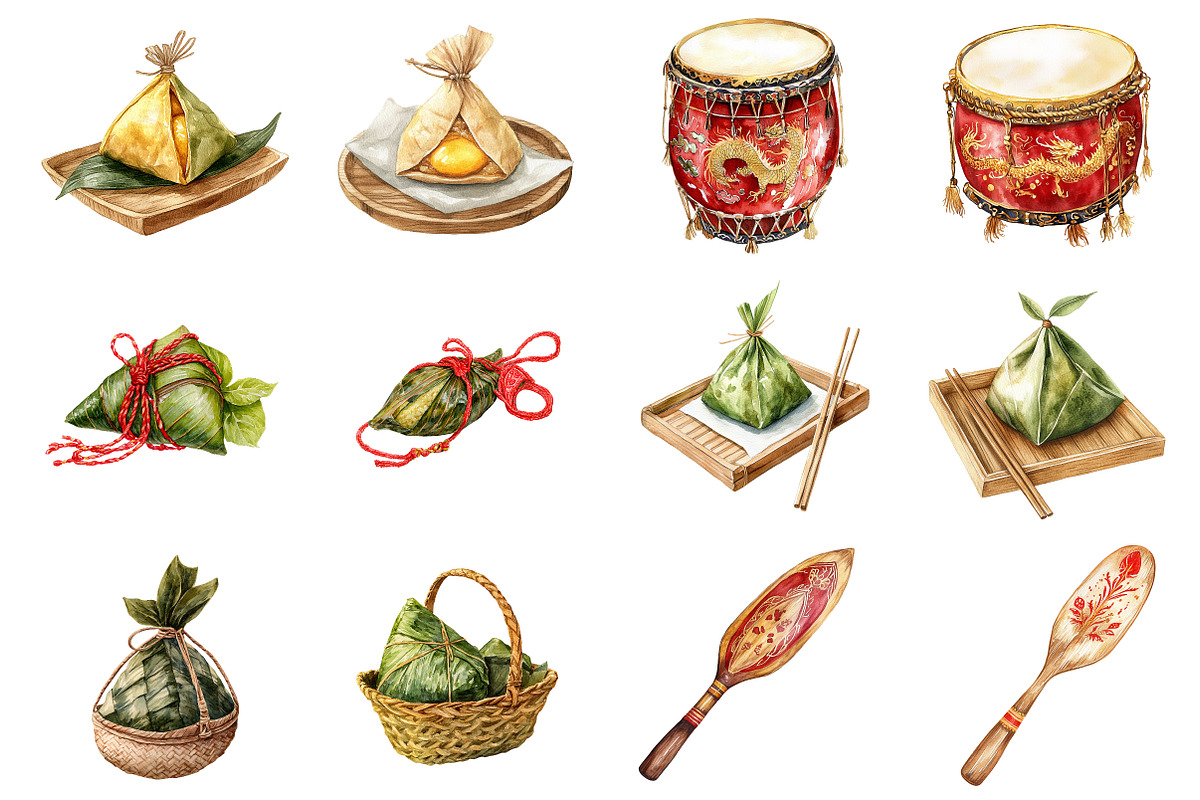 Dragon Boat Festival Clipart, an Illustration by Design Market (Photo 3 of 3)