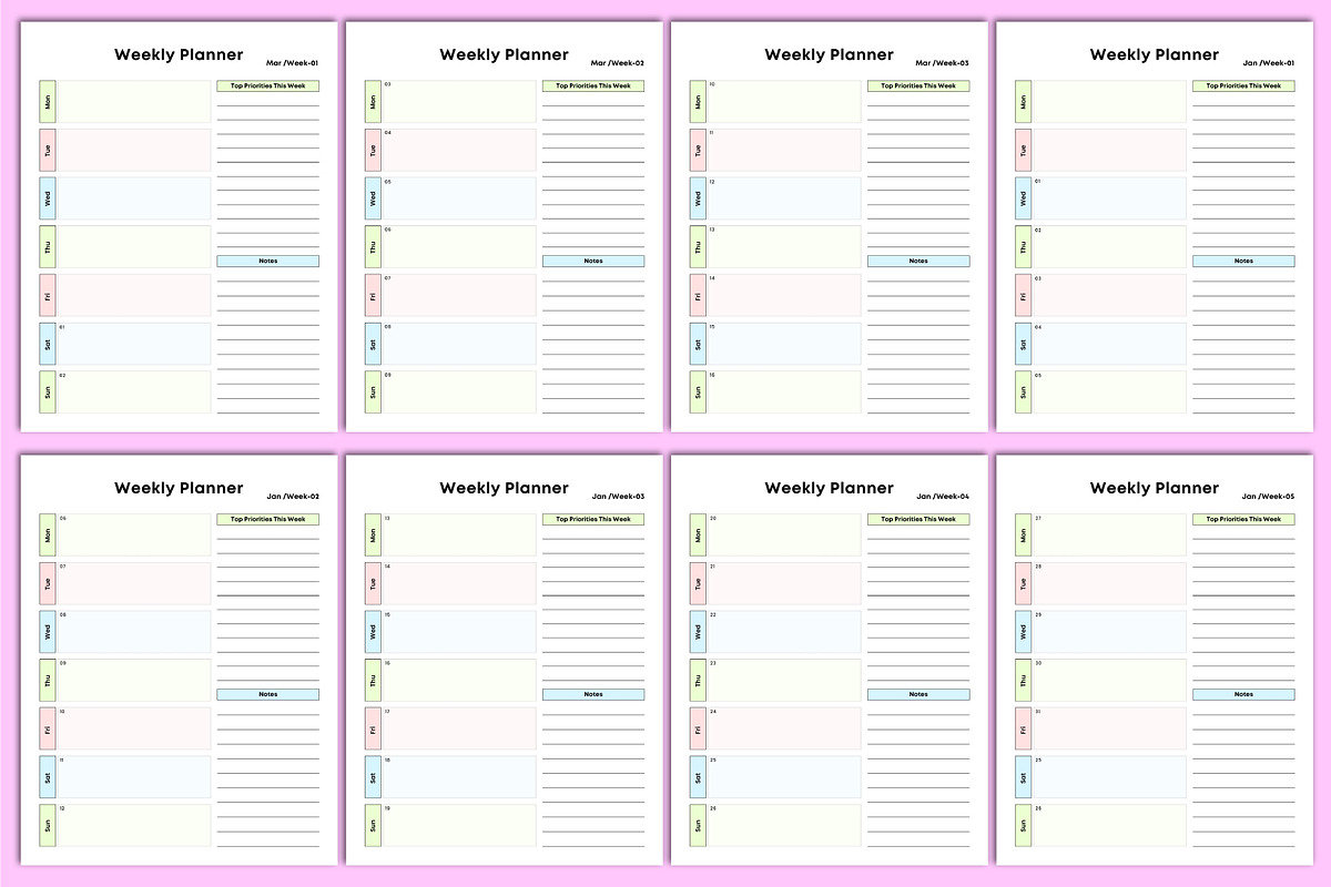 Full Year 2025 Dated Planner, a Stationery Template by Designmela01 (Photo 3 of 5)