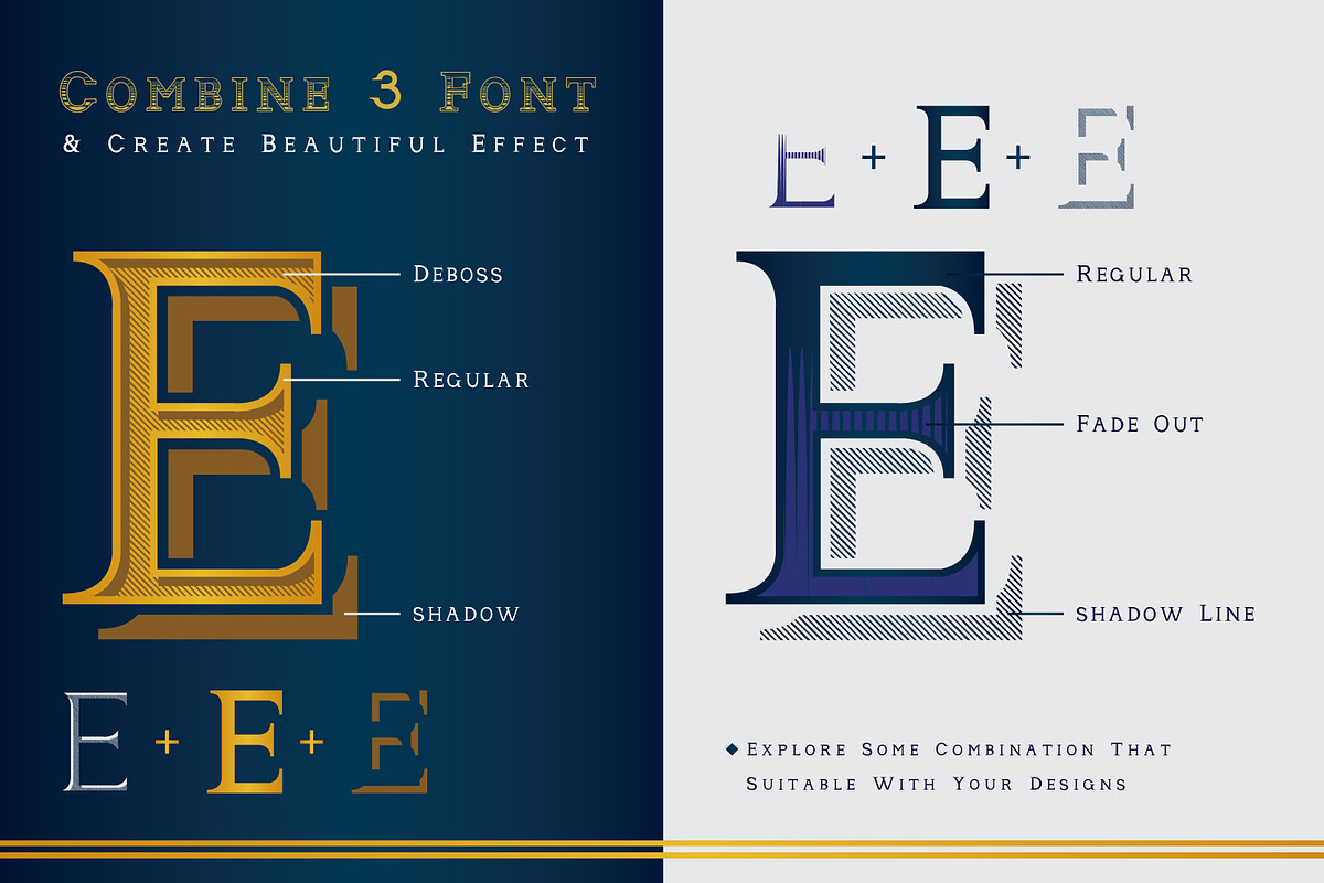 Andimia Layered Fonts Family preview 5