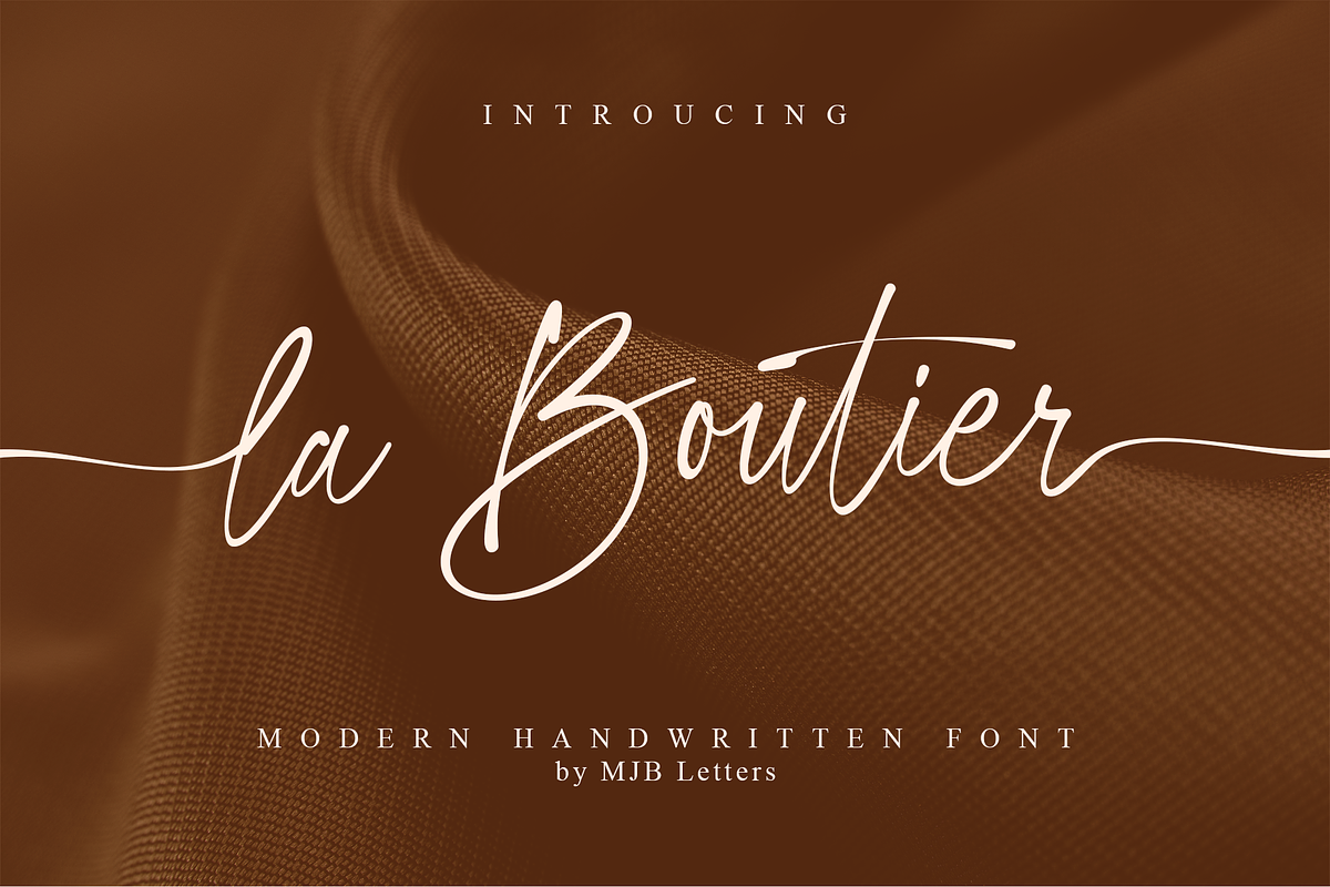La Boutier, a Handwritten Font by MJB Letters (Photo 1 of 10)