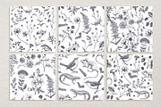 Vector Animals & Summer Flowers Set, a Seasonal Illustration by Yevheniia (Thumbnail 12 of 14)