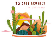15 Soft Brushes for Photoshop, a Brush Add-On by purple_swarm (Thumbnail 1 of 2)