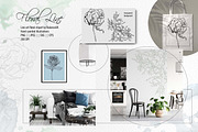 Floral Line Art Clipart, an Illustration by BalanceUA (Thumbnail 5 of 6)