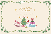 Christmas holiday fun vector graphic, an Object Graphic by Grace Noboa Illustrations (Thumbnail 2 of 6)