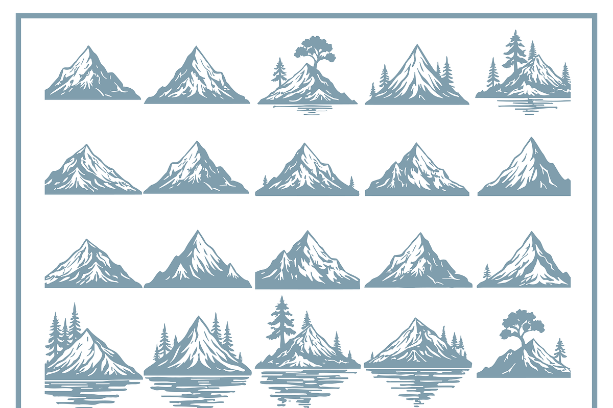 Mountain Scenery Collection, a Work Illustration by CarWrap design (Photo 1 of 3)