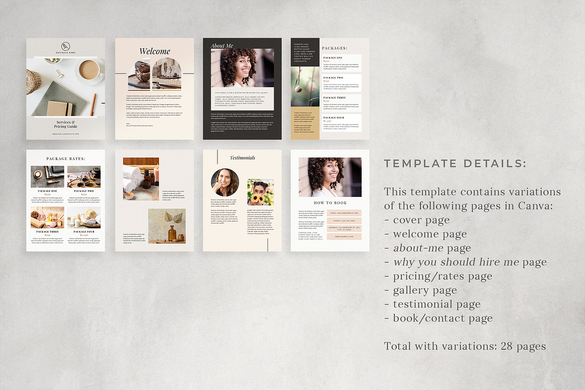 Pricing Guide Canva Template | Dash, a Brochure Template by Studio Sugoi (Photo 2 of 10)