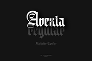 Avexia, a Blackletter Font by ilhamtaro (Thumbnail 1 of 9)