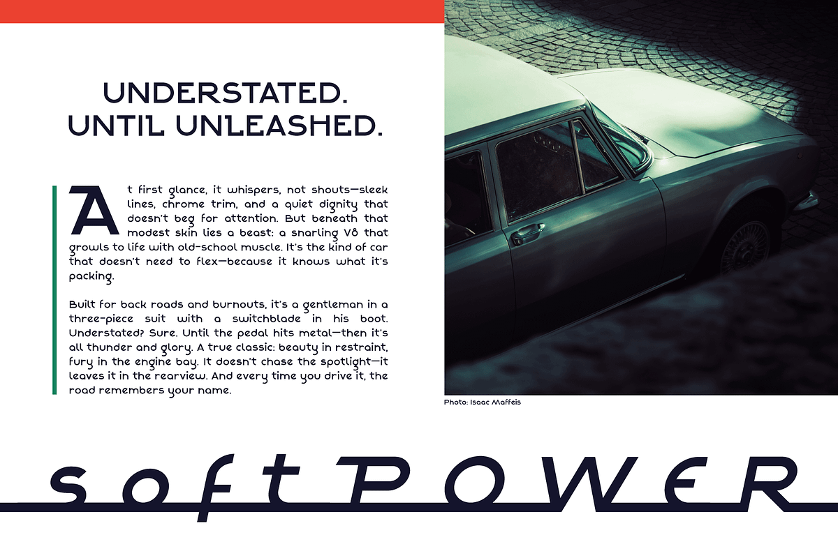 Alpha Strada: 1950s Car Emblem Font, a Font by Wingsart Studio (Photo 5 of 14)