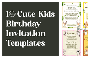Birthday Invitation Canva Template, an Invitation Template by NexaLine