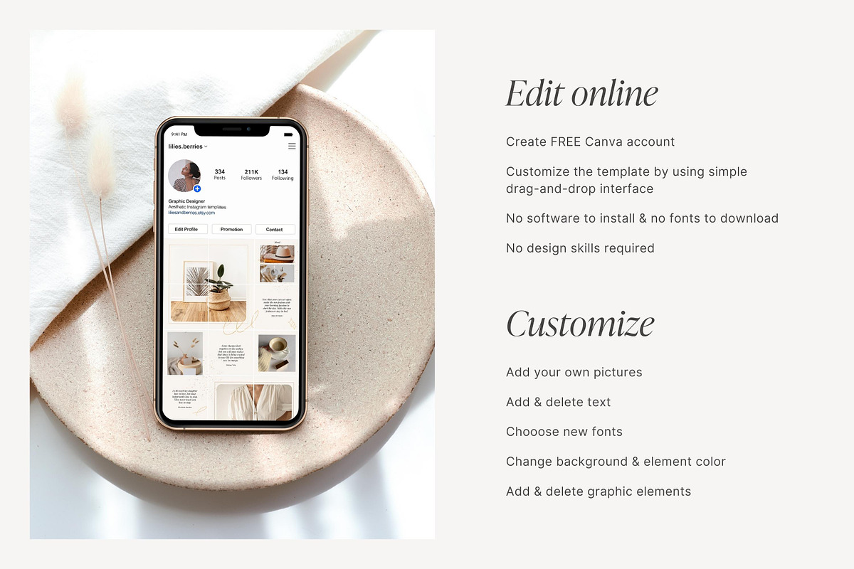 Canva Instagram Puzzle template, a Social Media Template by ...
