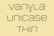 Vanyla 4F Unicase Thin, a Font by 4th february type foundry (Thumbnail 1 of 4)