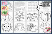 Groovy Clown Coloring Pages, an Object Illustration by EduEnrich (Thumbnail 2 of 3)