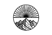 Mountain Sun Circle Design Bundle, an Illustration by Creativeshirt (Thumbnail 31 of 31)