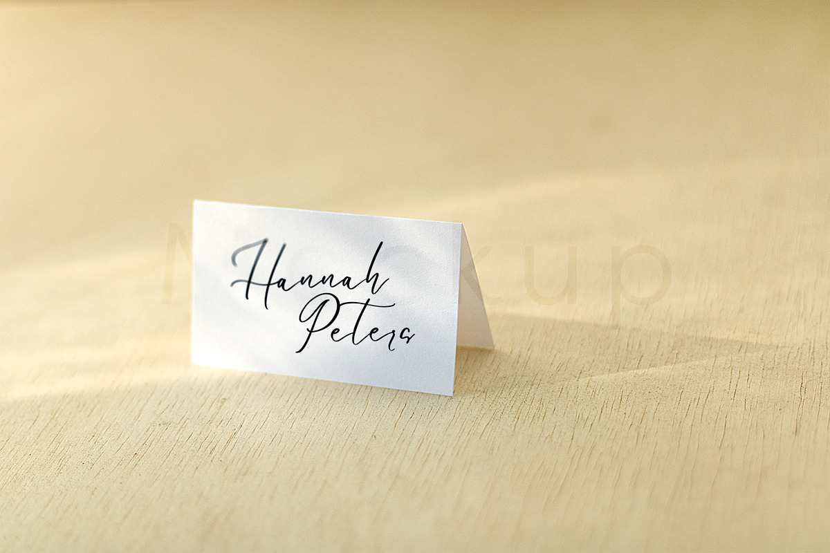 Simple 2x3.5 Tented Card Mockup, a Print Template by ILLONA GRAPHICS (Photo 2 of 5)