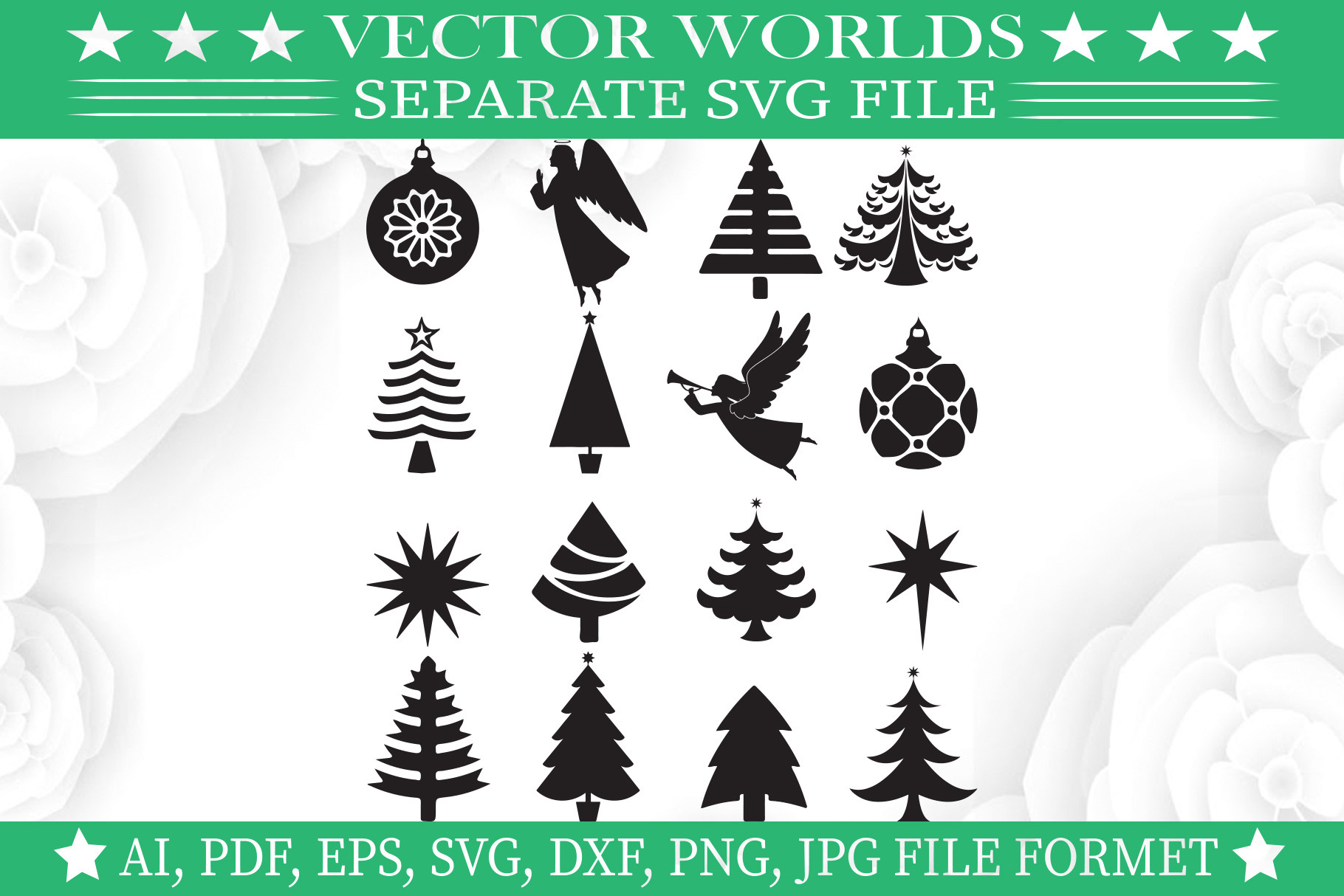 Tree Topper Svg, Tree, Topper Svg, an Object Graphic by VectorWorlds
